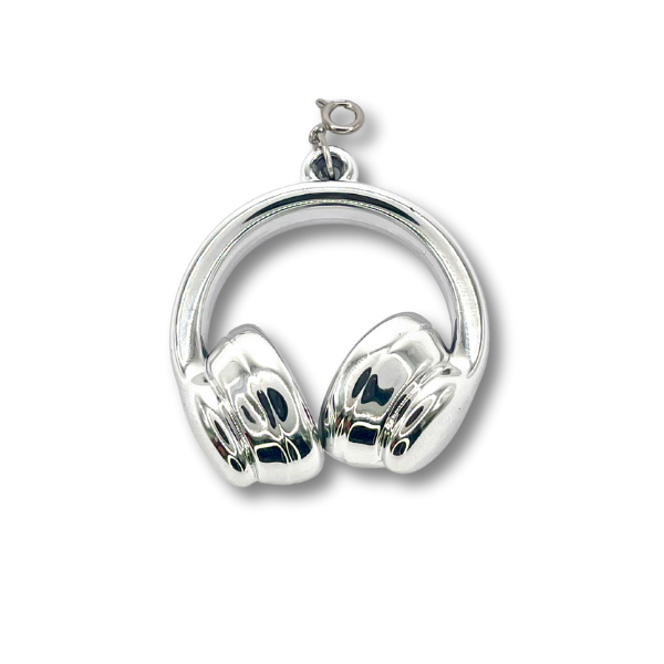 Charm Audífonos Plateados
