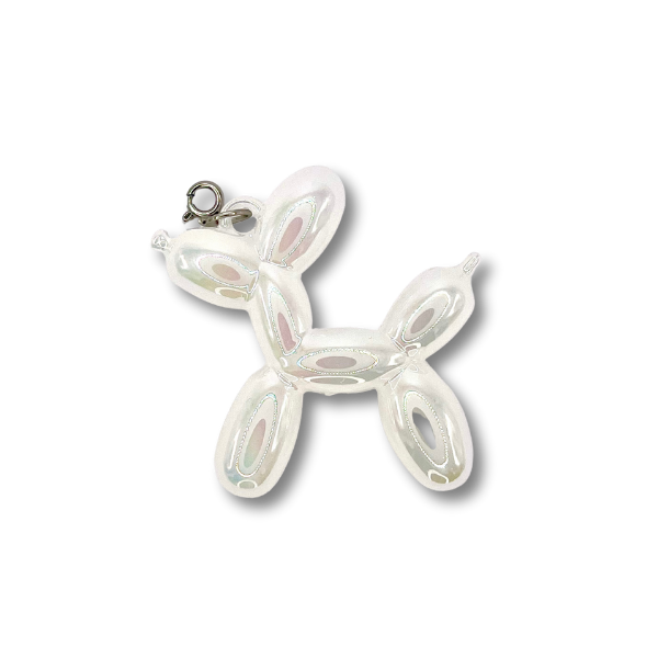 Charm Perro Globo Blanco